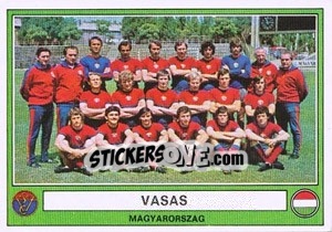 Cromo Vasas(Team) - Euro Football 78 - Panini