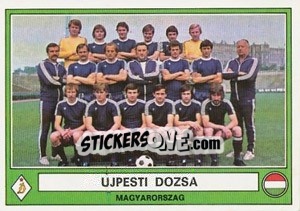 Cromo Ujpesti Dozsa(Team) - Euro Football 78 - Panini
