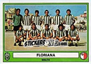 Cromo Floriana(Team) - Euro Football 78 n. 175 - Panini