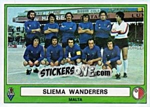 Figurina Sliema Wanderers(Team) - Euro Football 78 - Panini