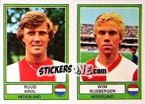 Figurina Krol/Rijsbergen - Euro Football 78 - Panini