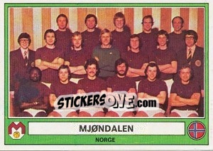 Figurina Mjondalen(Team) - Euro Football 78 - Panini