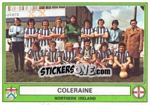 Cromo Coleraine(Team) - Euro Football 78 - Panini