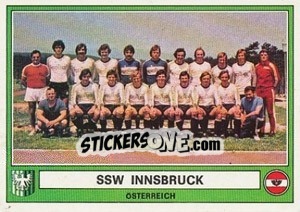 Figurina SSW Innsbruck(Team) - Euro Football 78 - Panini