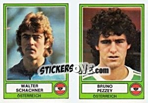 Figurina Schachner/Pezzey - Euro Football 78 - Panini