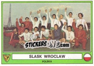 Figurina Slask Wroclaw(Team) - Euro Football 78 - Panini