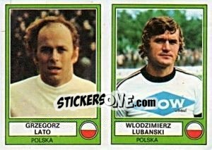 Cromo Lato/Lubanski - Euro Football 78 - Panini