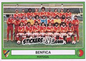 Cromo Benfica(Team) - Euro Football 78 - Panini