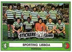 Sticker Sporting Lisboa(Team) - Euro Football 78 n. 212 - Panini