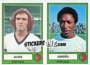 Sticker Alves/Jordao - Euro Football 78 - Panini