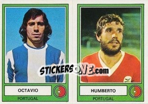 Cromo Octavio/Humberto - Euro Football 78 - Panini