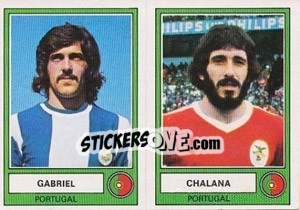 Cromo Gabriel/Chalana - Euro Football 78 - Panini