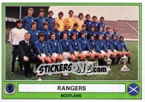 Cromo Rangers(Team) - Euro Football 78 - Panini