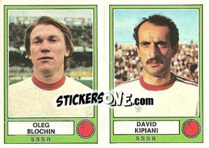 Figurina Blochin/Kipiani - Euro Football 78 - Panini