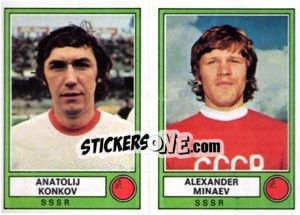 Sticker Konkov/Minaev - Euro Football 78 n. 237 - Panini