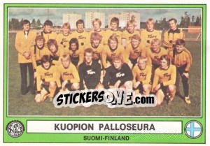 Sticker Kuopion Palloseura(Team) - Euro Football 78 - Panini
