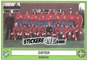 Figurina Öster(Team) - Euro Football 78 - Panini