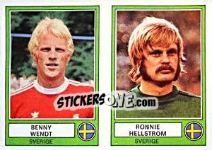 Cromo Wendt/Hellström - Euro Football 78 - Panini