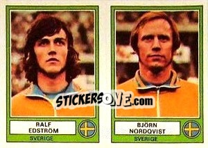 Sticker Edström/Nordquist - Euro Football 78 - Panini