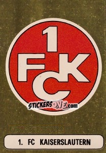 Sticker 1. FC Kaiserslautern - Euro Football 78 n. P15 - Panini