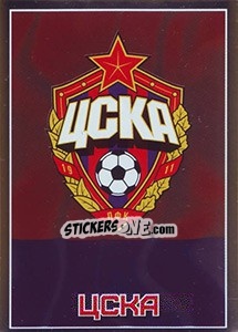 Sticker ЦСКА - Эмблема - Russian Football Premier League 2016-2017 - Panini