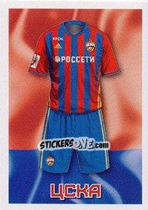 Sticker ЦСКА - Домашняя форма - Russian Football Premier League 2016-2017 n. 5 - Panini