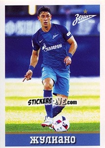 Sticker Зенит - Жулиано / Giuliano - Russian Football Premier League 2016-2017 n. 405 - Panini
