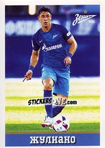 Sticker Зенит - Жулиано / Giuliano - Russian Football Premier League 2016-2017 - Panini