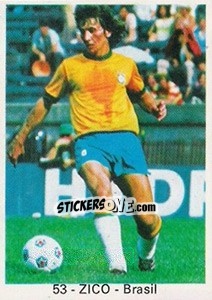 Cromo Zico - Mundial 78 - Acropole