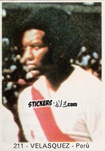 Cromo Velasquez - Mundial 78 n. 211 - Acropole