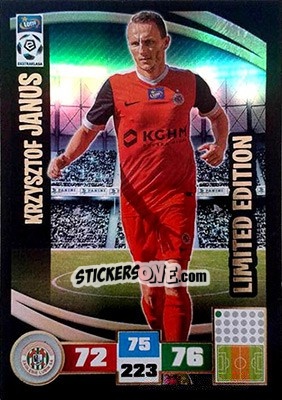 Cromo Krzysztof Janus - Ekstraklasa 2016-2017. Adrenalyn XL - Panini