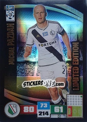 Sticker Michał Pazdan - Ekstraklasa 2016-2017. Adrenalyn XL n. LE-MPZ - Panini