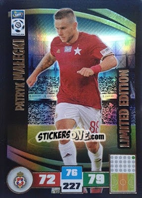 Sticker Patryk Małecki - Ekstraklasa 2016-2017. Adrenalyn XL n. LE-PM - Panini