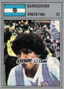 Sticker Burruchaga - México 86 - Manil