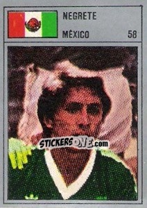 Cromo Negrete - México 86 - Manil