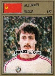 Cromo Allenkov - México 86 - Manil