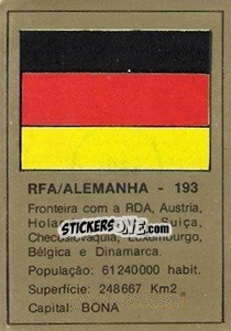 Sticker Bandeira - México 86 n. 193 - Manil