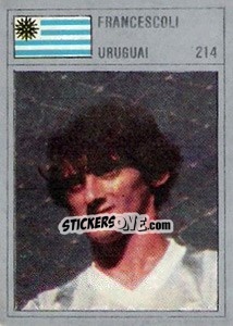 Sticker Francescoli - México 86 - Manil