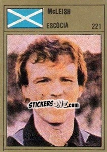 Cromo McLeish - México 86 - Manil