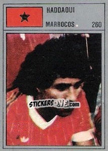 Cromo Haddaoui - México 86 - Manil