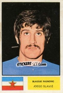 Sticker Blagoje Paunovic - München 74 n. 140 - Vanderhout
