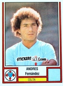 Figurina Andrés - Liga Spagnola 1982-1983 - Panini