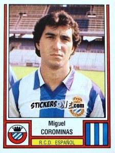 Sticker Corominas - Liga Spagnola 1982-1983 - Panini