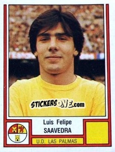 Cromo Saavedra - Liga Spagnola 1982-1983 - Panini