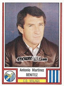 Figurina Antonio Benitez - Liga Spagnola 1982-1983 - Panini