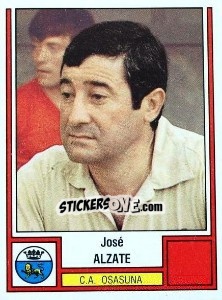 Cromo José Alzate - Liga Spagnola 1982-1983 - Panini