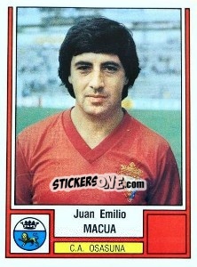 Figurina Macua - Liga Spagnola 1982-1983 - Panini