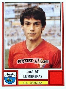 Cromo Lumbreras - Liga Spagnola 1982-1983 - Panini