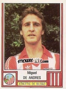 Sticker De Andrés - Liga Spagnola 1982-1983 n. 12 - Panini