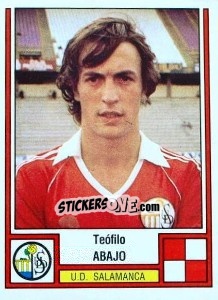 Figurina Abajo - Liga Spagnola 1982-1983 - Panini